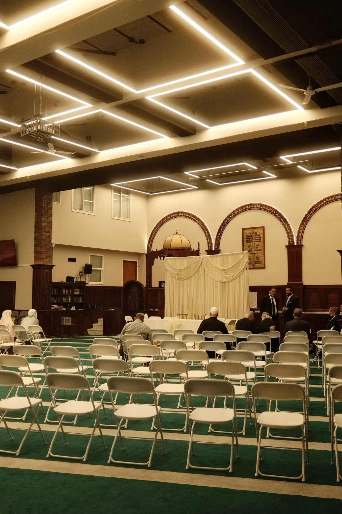 Masjid hall set for the nikah