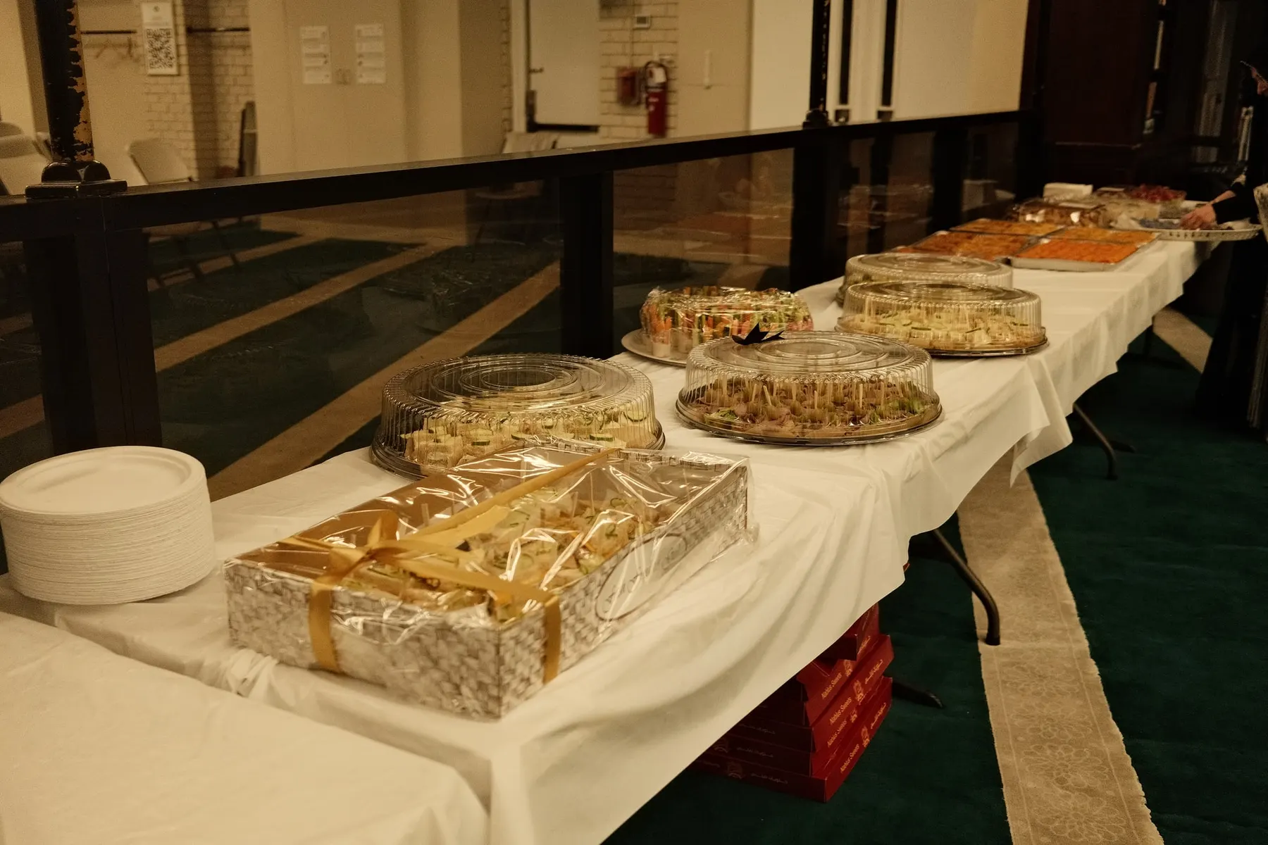 Dessert table at the masjid