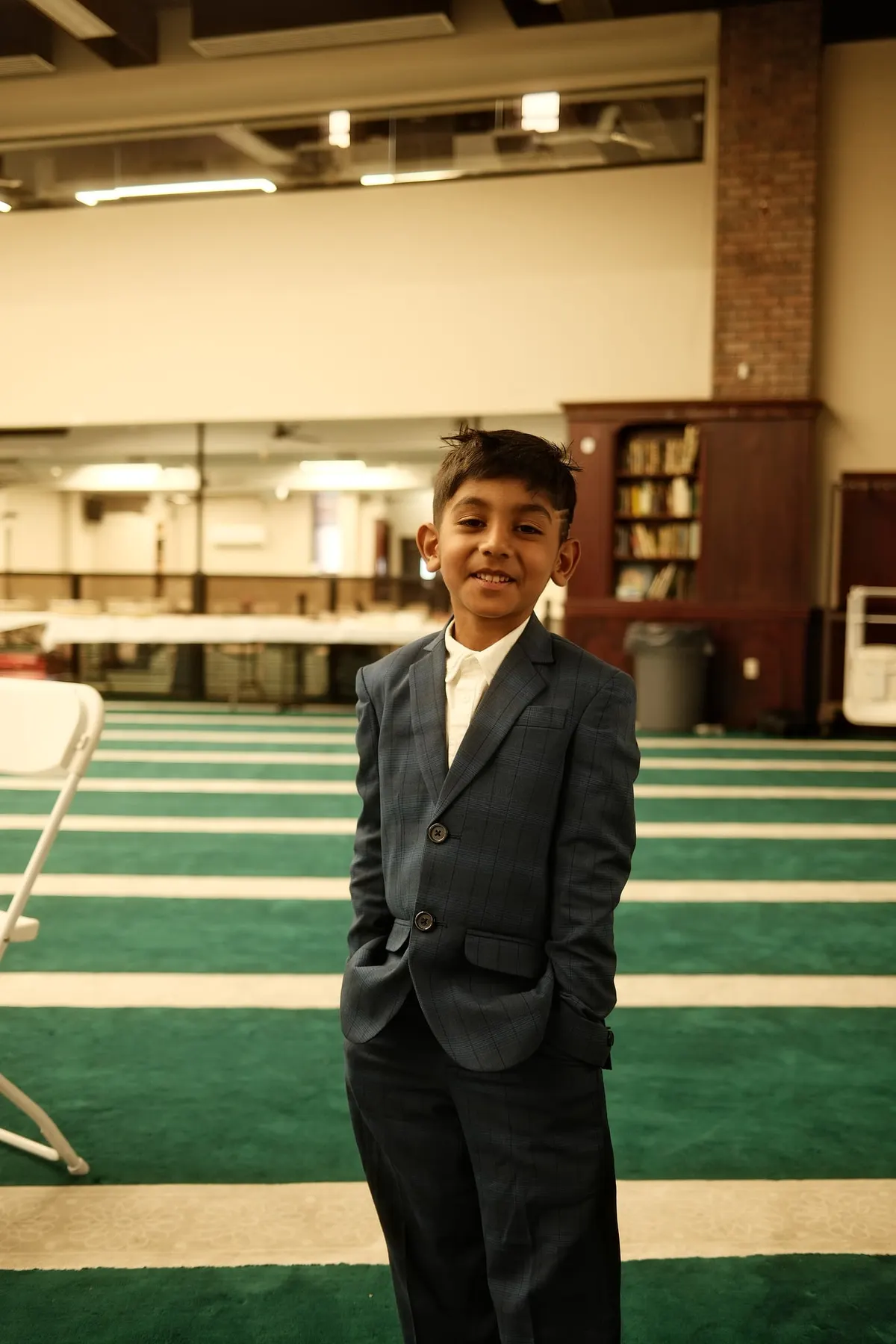 Young guest smiling
