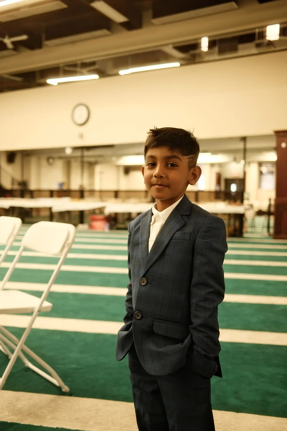 Young guest posing