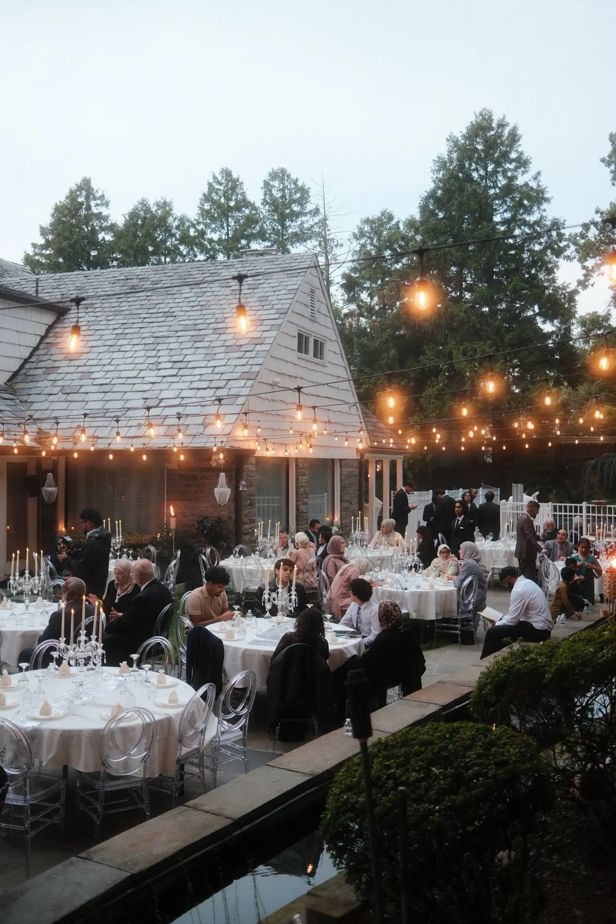 Tables in the garden