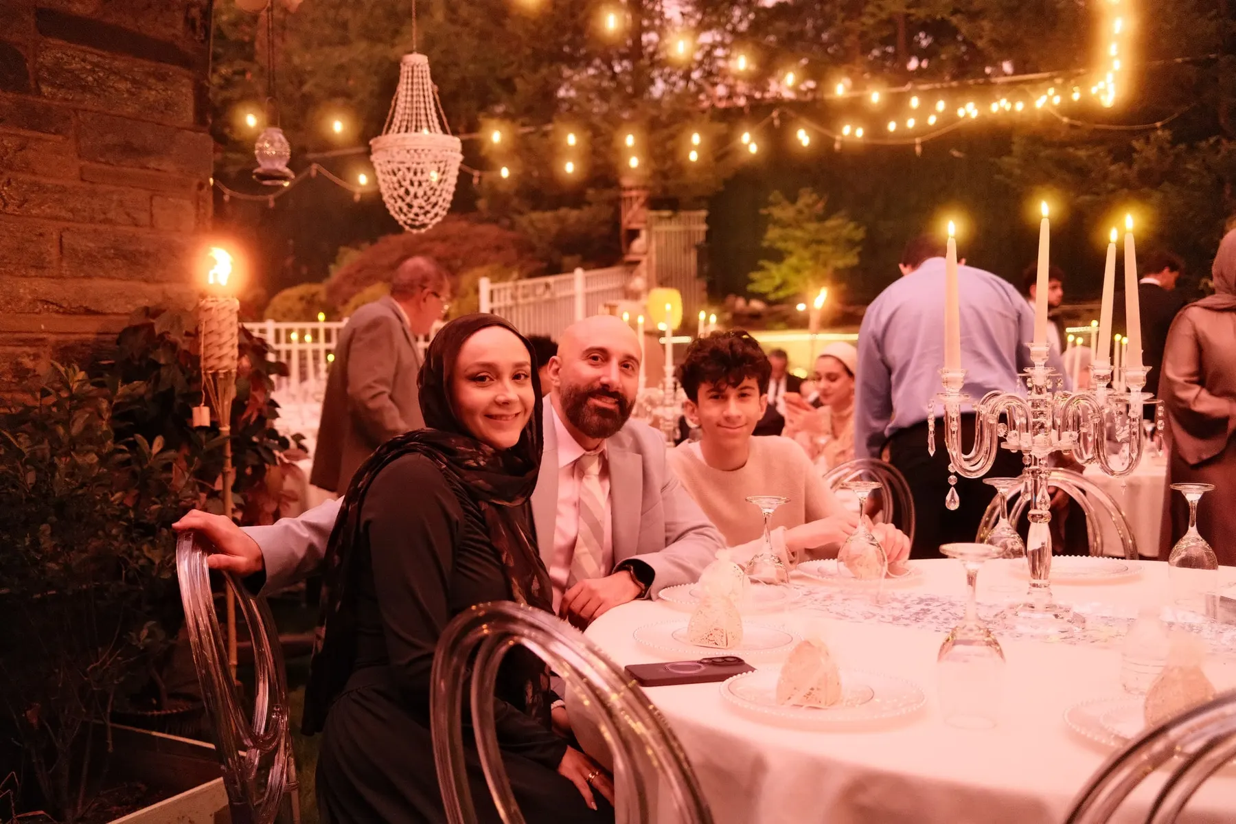 Friends at the table