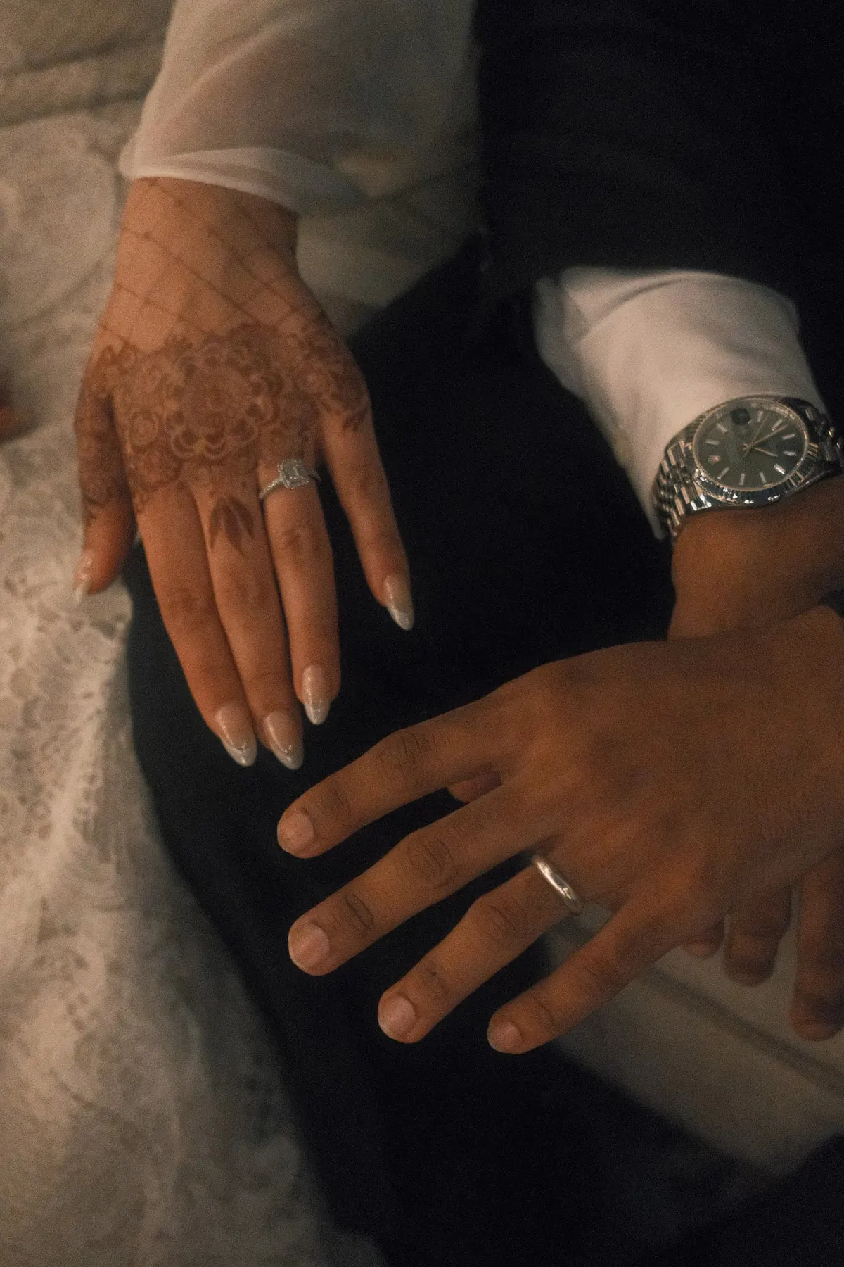 Hands together