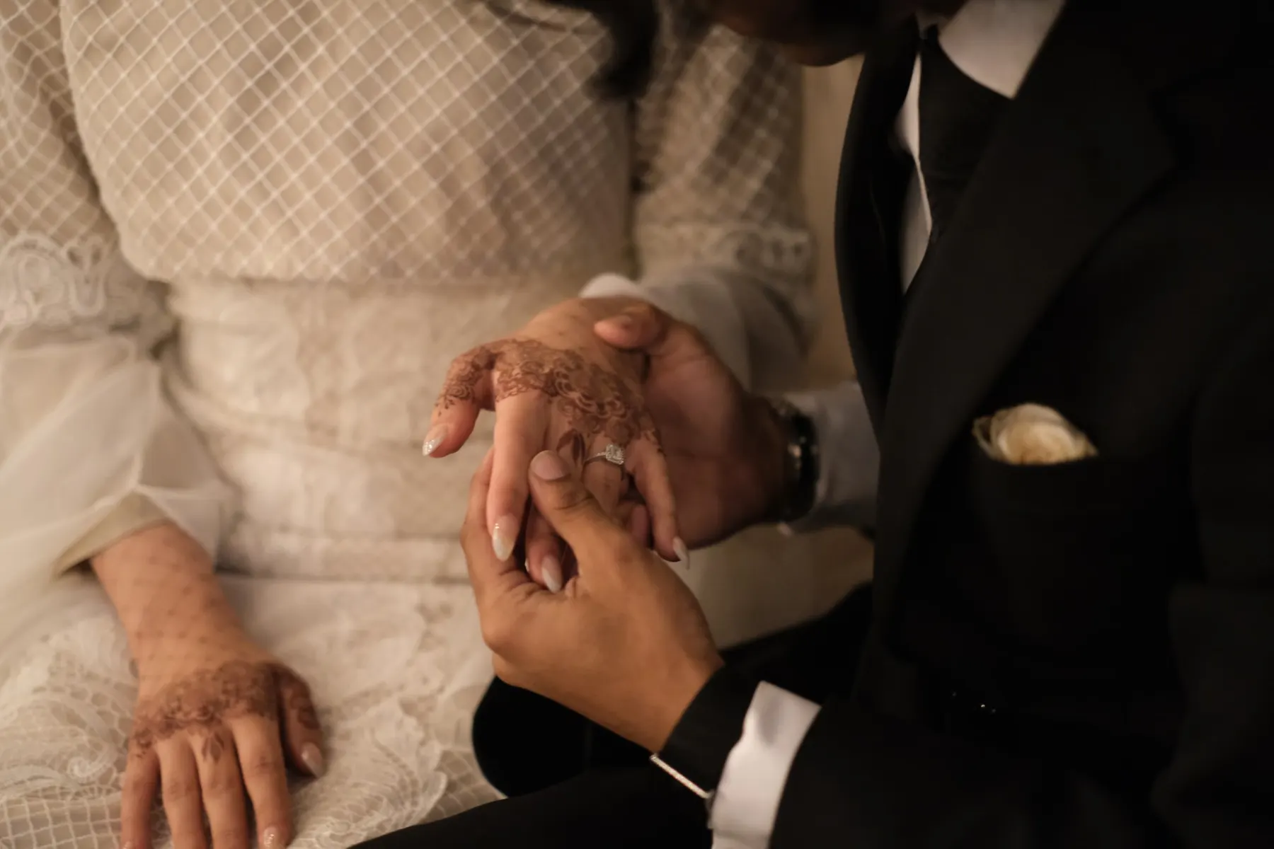 Holding hands